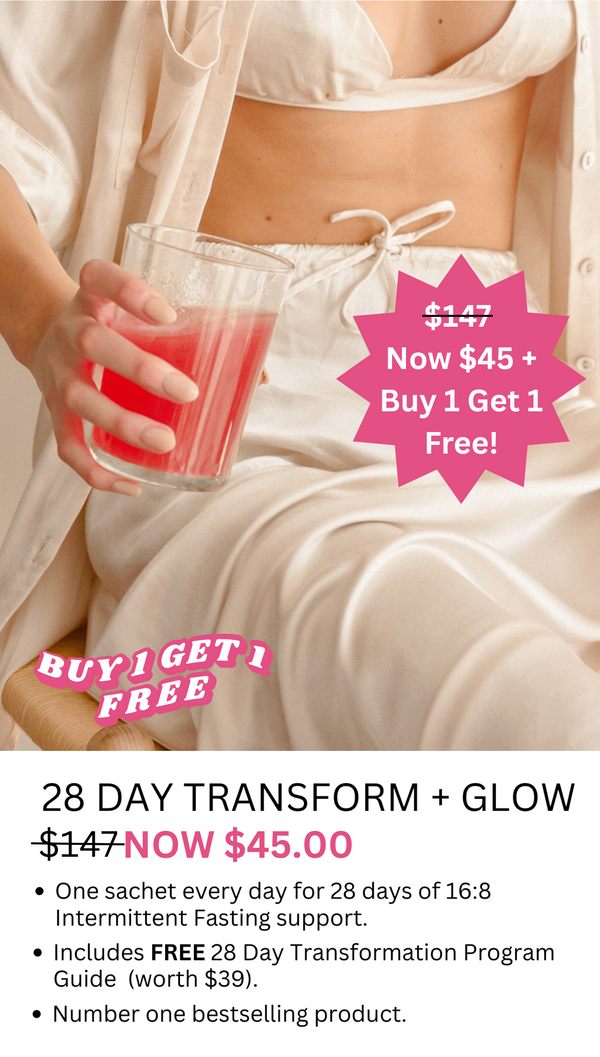 28 Day Transform + Glow (plus FREE Nutrition Plan worth $39)